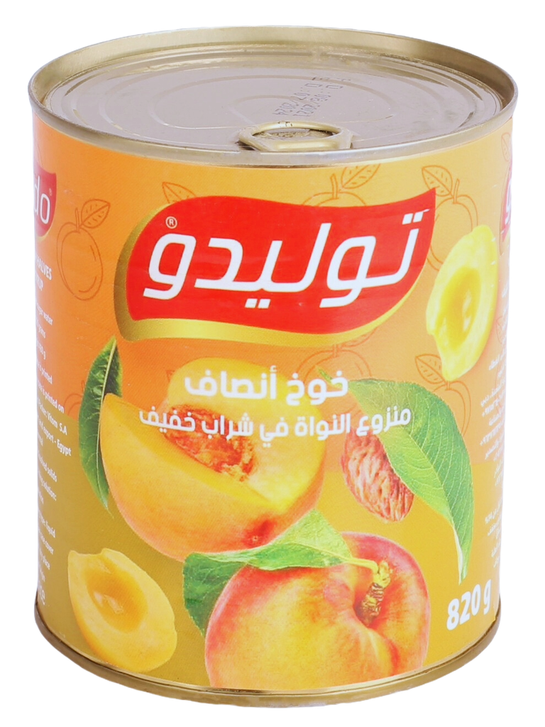 خوخ توليدو انصاف 820 غم * 12 ق