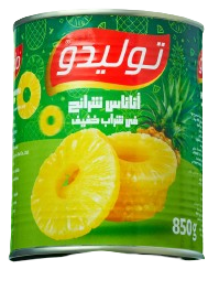 اناناس توليدو انصاف 850 غم * 12 ق